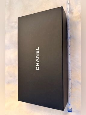 CHANEL Black Box with White Logo